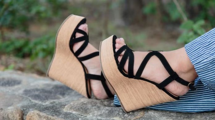 cork wedge sandals