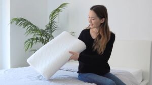 how to fold a blanket into a pillow