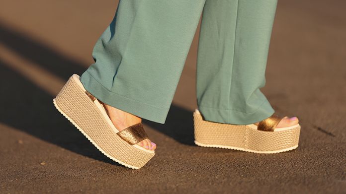 cork wedge sandals