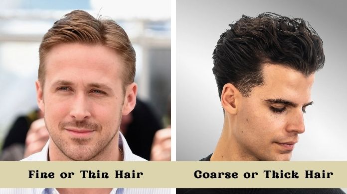 slicked back hair