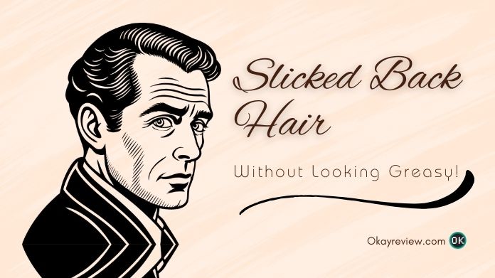 slicked back hair