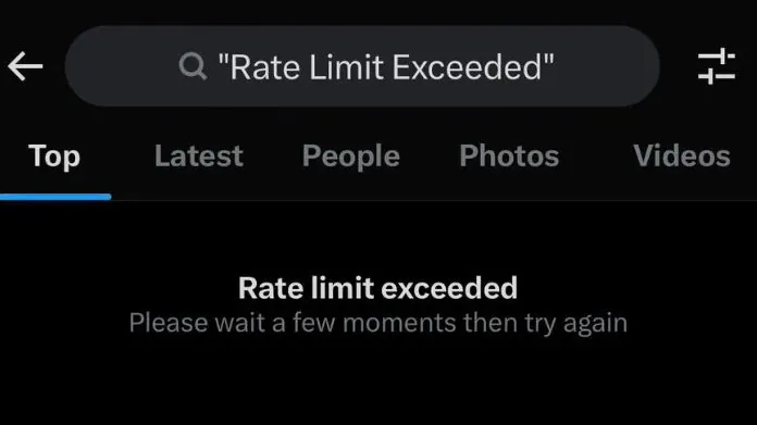 twitter rate limit exceeded
